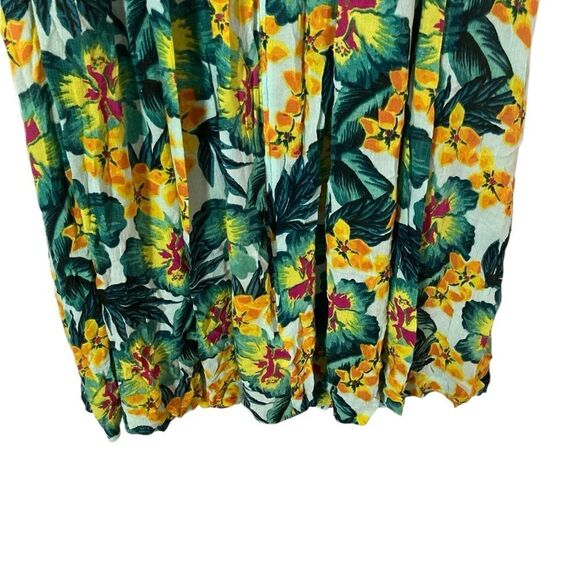 Go Softly Floral Green and Yellow Dress Woman’s Size 3X - Picture 5 of 8
